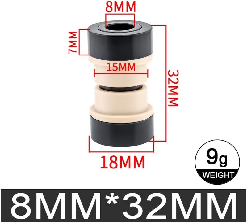 Bibike MTB Rear Shock Mounting Hardware M8x22/24/32/44/50/68mm Rear Shock Bushing Compatible with Fox RockShox Marzocchi DVO DNM - Image 2